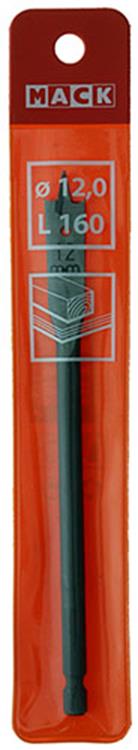 Mack 1018515 - platte houtboor din 7487 ø 12,0 x 160 mm | 5 stuks