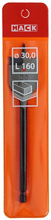 Mack 1018522 - platte houtboor din 7487 ø 30,0 x 160 mm | 5 stuks