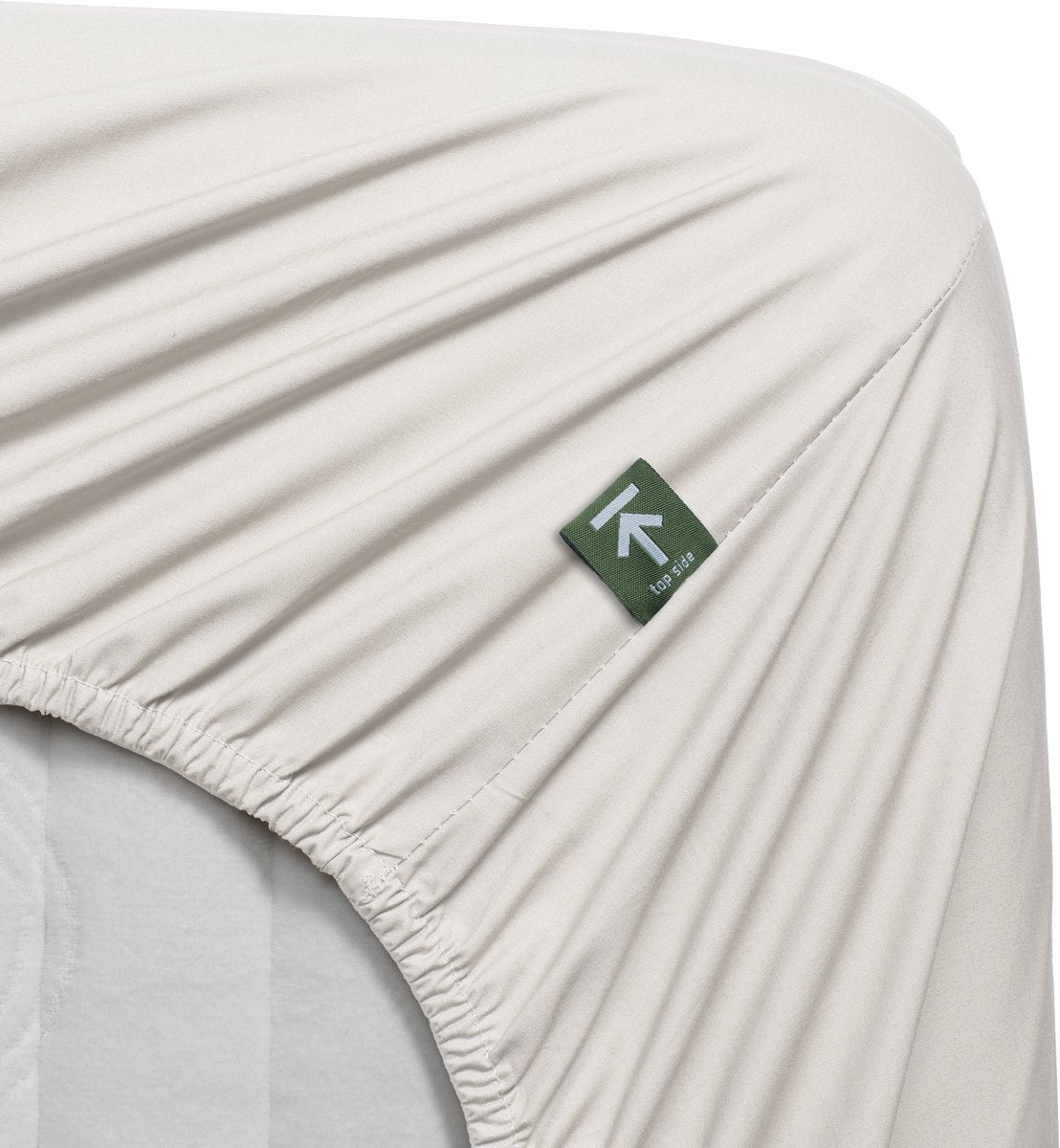 Beddinghouse percale katoen - hoeslaken - 180x220 - gebroken wit