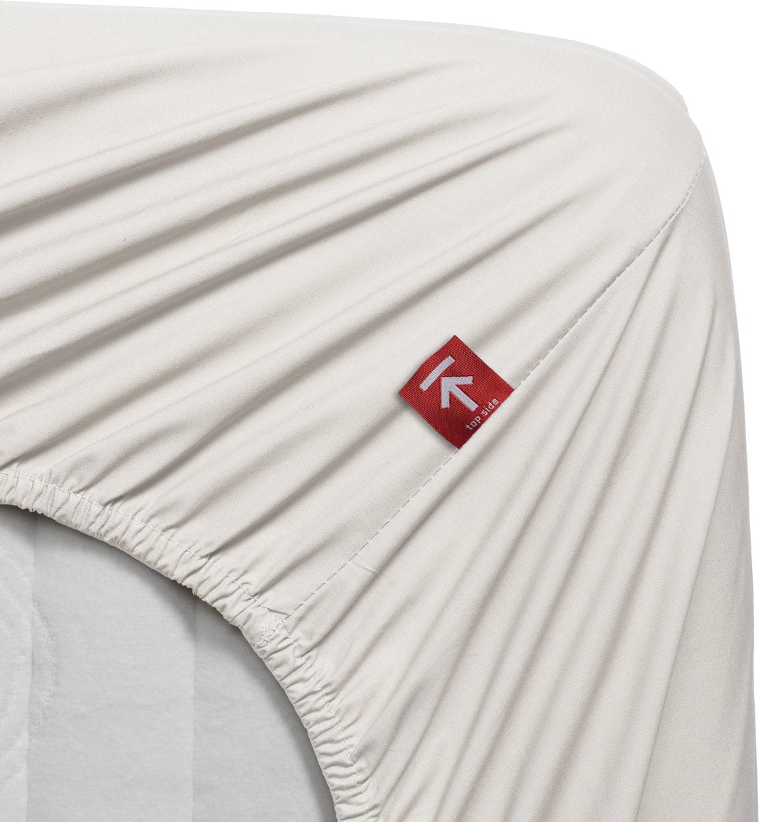Beddinghouse - percale katoen - hoeslaken - 160x200 cm - gebroken wit