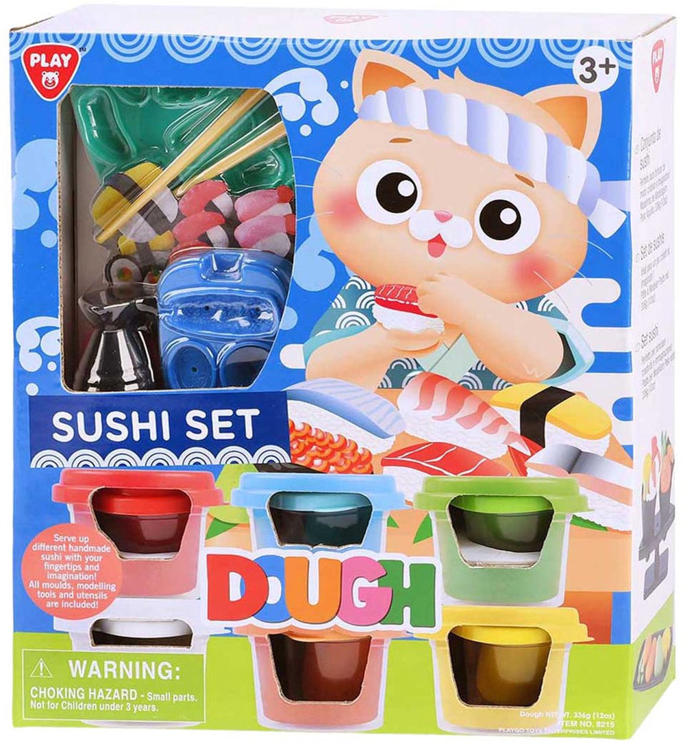 Playgo sushi kleiset - 6 kleipotjes