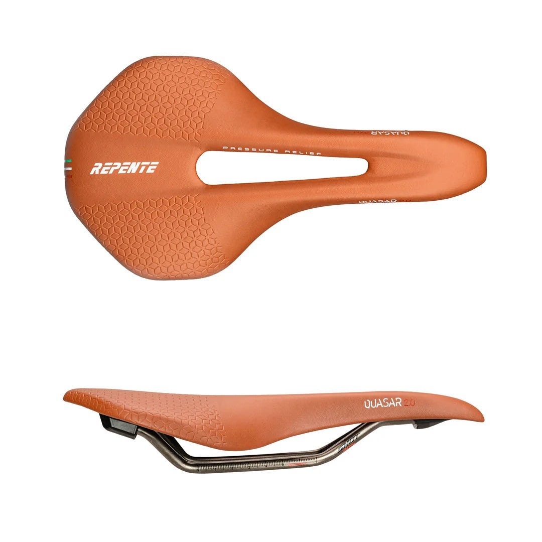 F-tech repente zadel quasar shot 2.0 lcf technologie rvs rails bruin