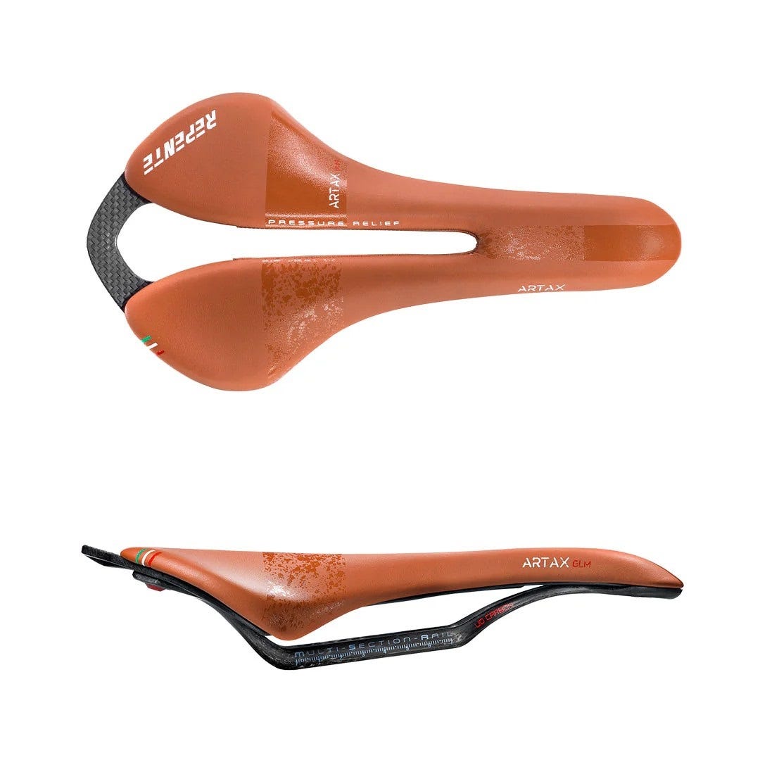 F-tech repente zadel artax glm 142mm lcf technologie carbon rails brown mud