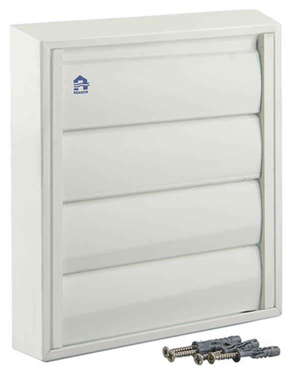 Renson 1006251 - dampkaprooster opbouw 433 alu ral 9010 173x173mm | 2 stuks