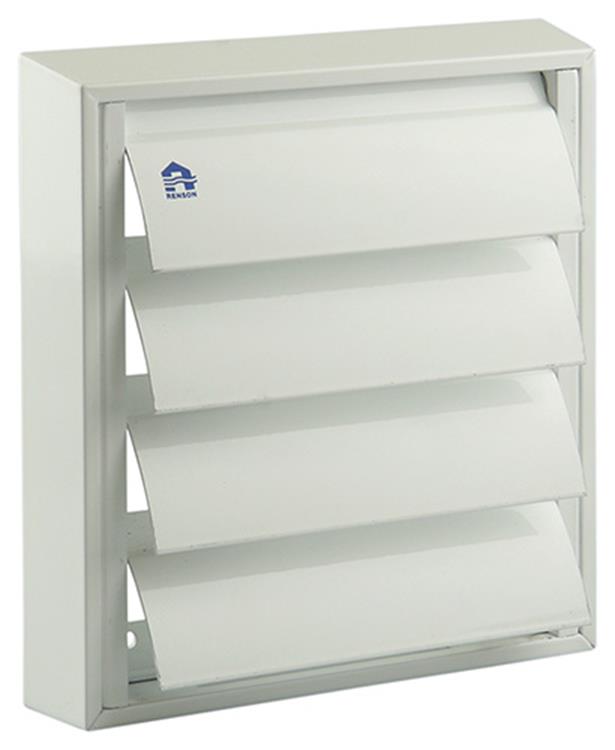 Renson 1006251 - dampkaprooster opbouw 433 alu ral 9010 173x173mm | 2 stuks