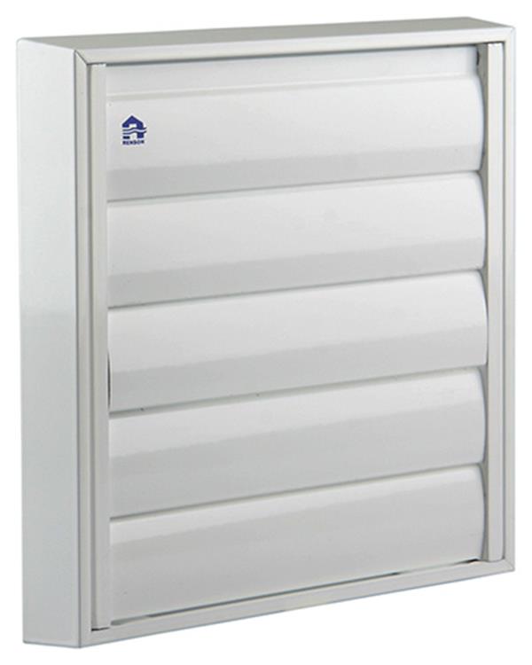 Renson 1006254 - dampkaprooster opbouw 433 alu ral 9010 210x210mm | 2 stuks