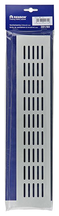 Renson 1006244 - ventilatiestrip alu f1 381 80- 400mm | 2 stuks