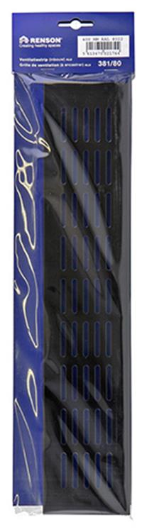 Renson 1006246 - ventilatiestrip alu ral 8022 381 80- 400mm | 2 stuks