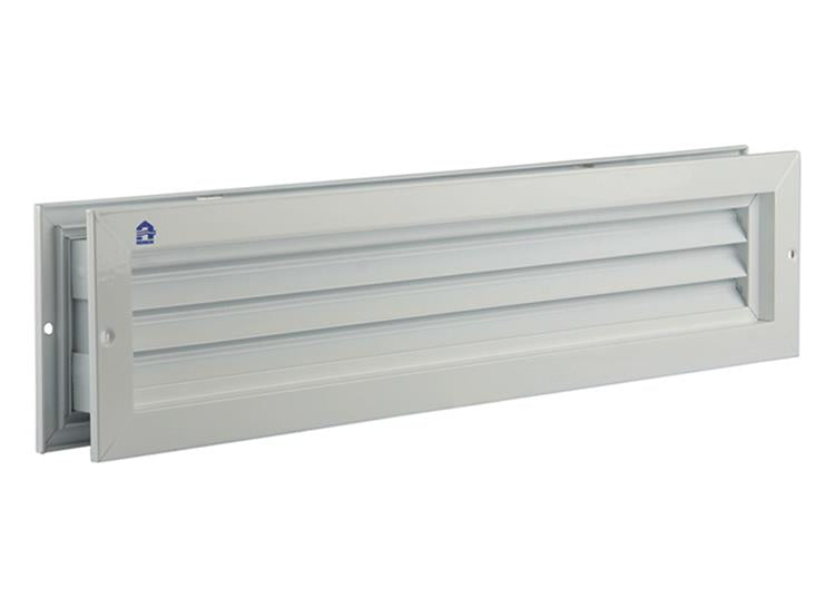 Renson 1006215 - deurrooster 461 alu ral 9010 425x76mm | 2 stuks