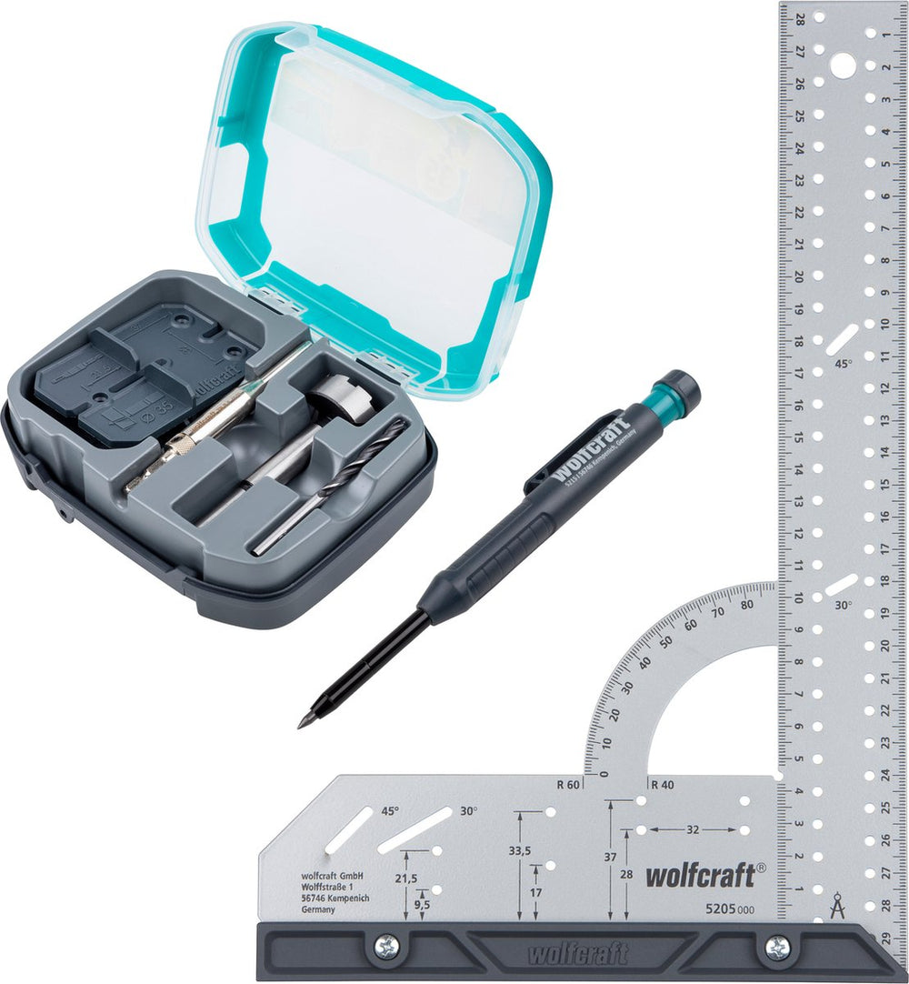Wolfcraft - projectset 'montage van ø 35 mm potscharnieren' - 8656000