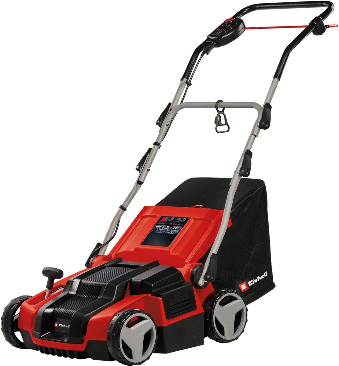 Einhell elektrische verticuteerder beluchter ge-sa 1435 1 - 1400 w - 16 messen - 26 beluchtingsklauwen - 28 l opvangbak