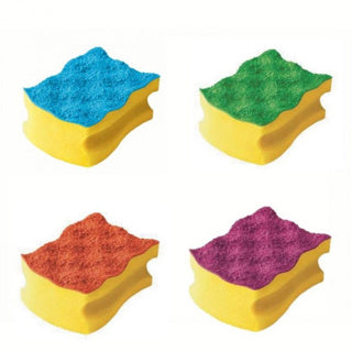 Vileda schuursponsen pur actieve kleuren 4 stuks