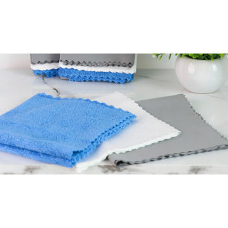 Clean home microvezel reinigingsdoek 3 stuks 35x35 cm | 6 stuks