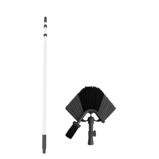 Clean home driehoekige bezem met telescopische steel | 2 stuks