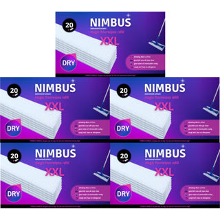 Nimbus magische vloerdoekjes xxl navulling 100 stuks