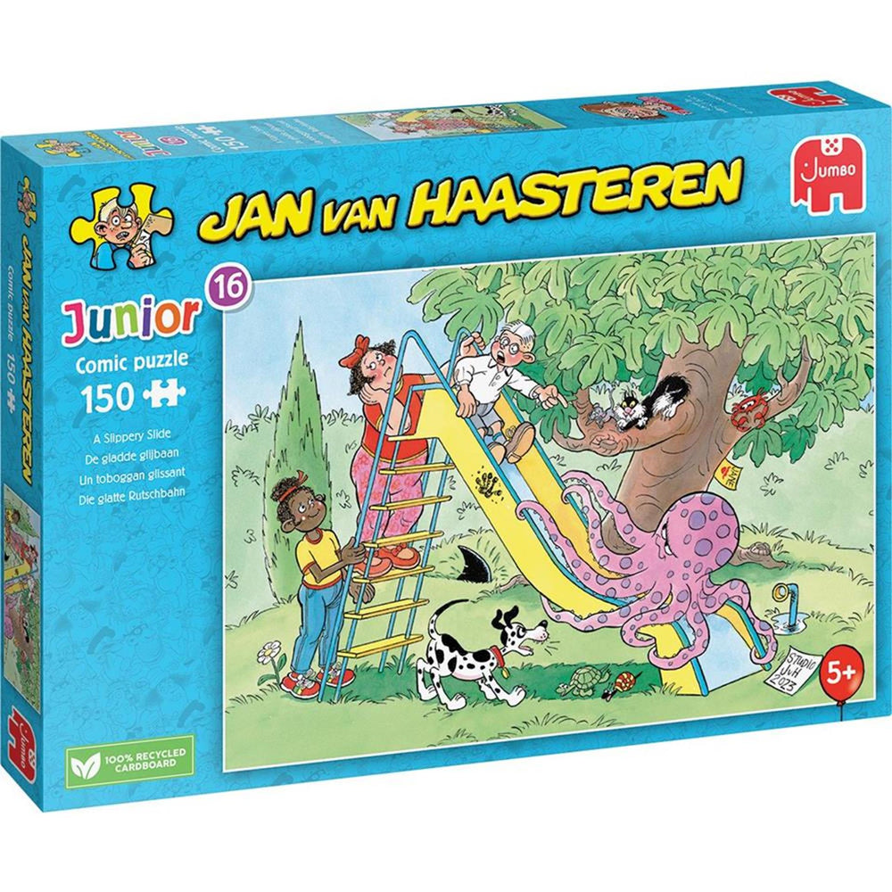 Jan van haasteren junior - de gladde glijbaan, 150ste.