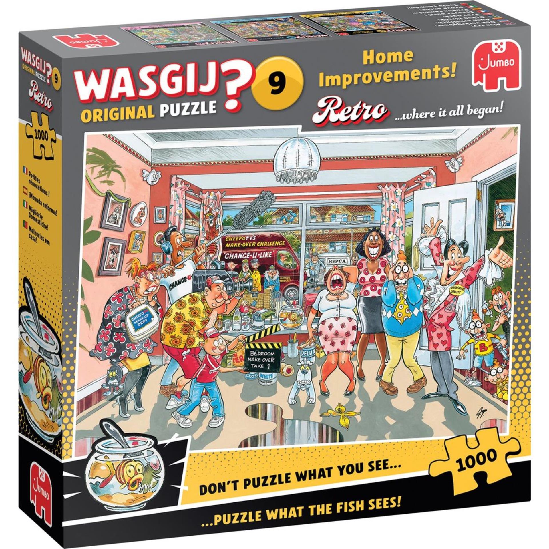 Jumbo wasgij retro original 9 legpuzzel - klein verbouwinkje, 1000st.