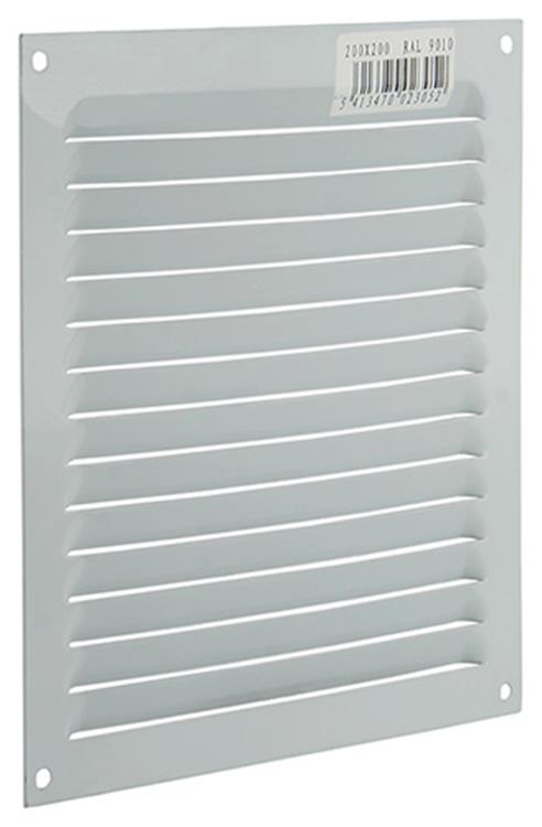Renson 1015069 - schoepenrooster plat alu wit 200x200mm | 10 stuks