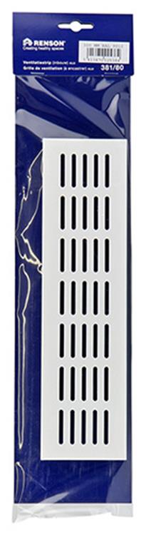 Renson 1006242 - ventilatiestrip alu ral 9010 381 80- 300mm | 2 stuks
