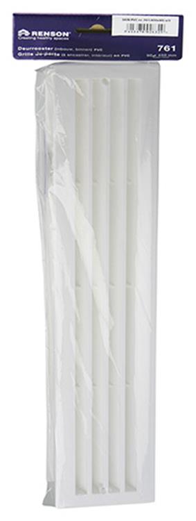 Renson 1006387 - deurrooster 761 pvc ral 9010 450x90mm | 2 stuks