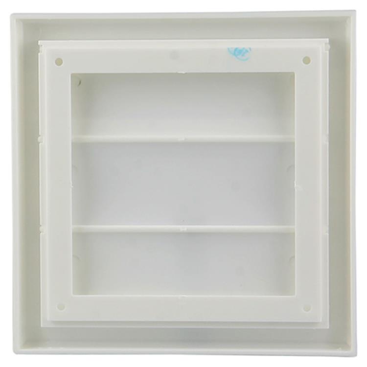 Renson 1006372 - dampkaprooster opbouw 733 pvc ral 9010 154x154mm | 2 stuks
