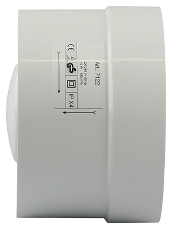 Renson 1006443 - kanaalventilator standaard 7122 wit ø 125 | 2 stuks