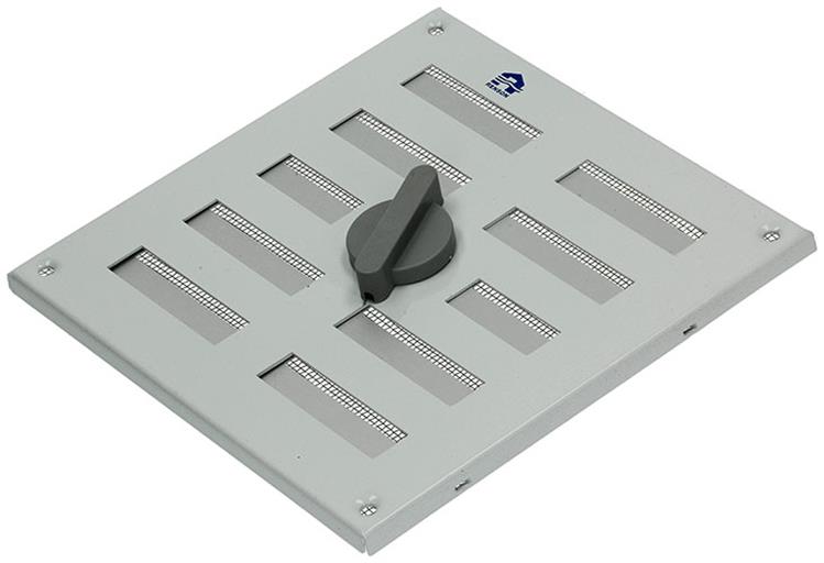 Renson 1006325 - regelbare rooster opb. 4037 alu ral 9010 155x155mm | 2 stuks