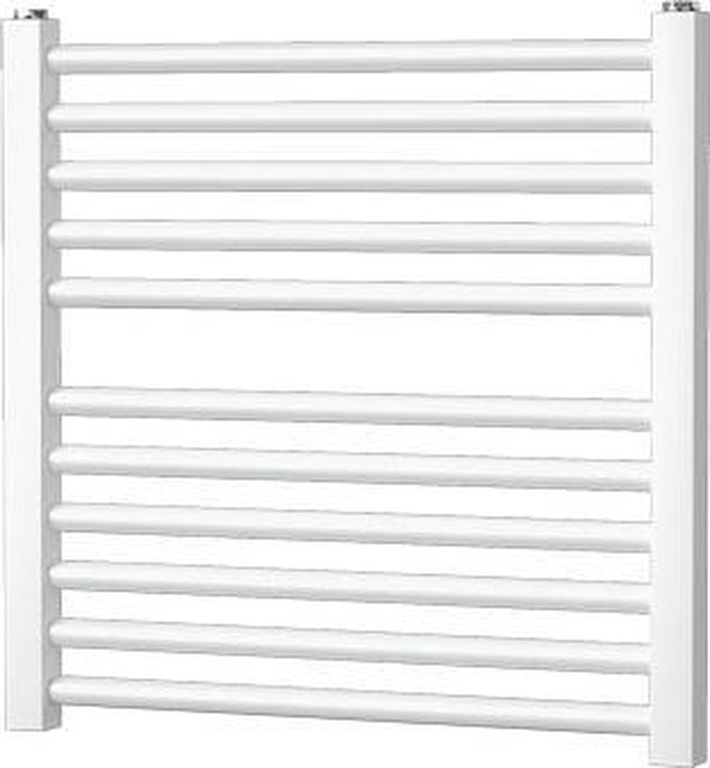 Plieger quadro designradiator - handdoekradiator - 48.5 cm x 50 cm - 204 watt - wit