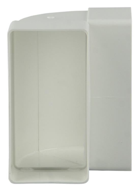 Renson 1006403 - pvc hoekverbinding vert.90° 7015 wit 110x55mm | 3 stuks