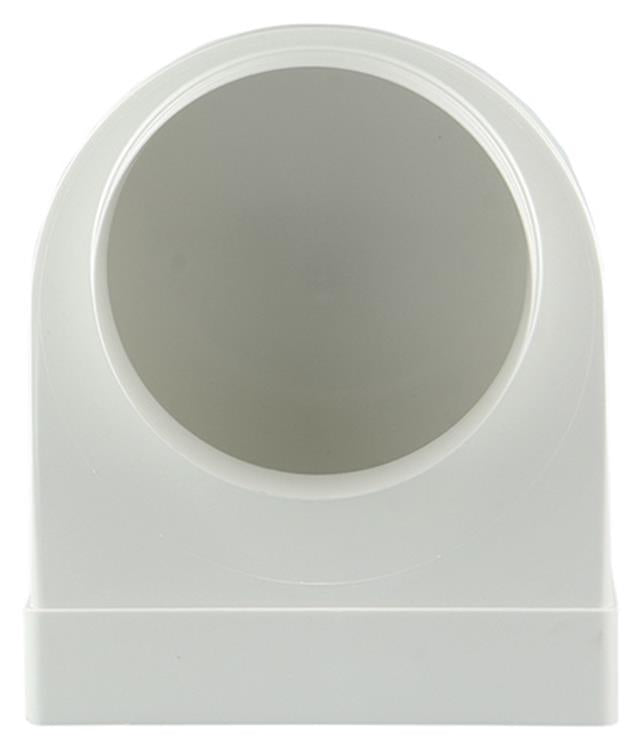 Renson 1006409 - pvc hoekverbinding rechth rond90° 7017 wit ø 150 | 3 stuks