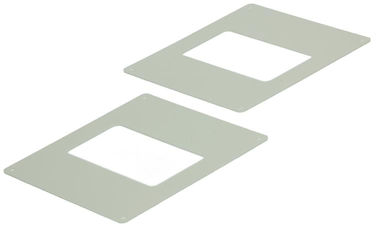 Renson 1006429 - set 2 st.pvc afdekplaten 7032 wit 110x55mm | 5 stuks