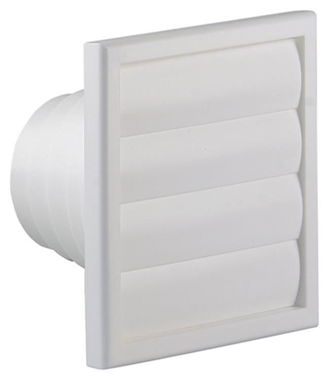 Renson 1006385 - dampkaprooster 4 klep 742 dia pvc ral 9010 ø100-130 | 2 stuks