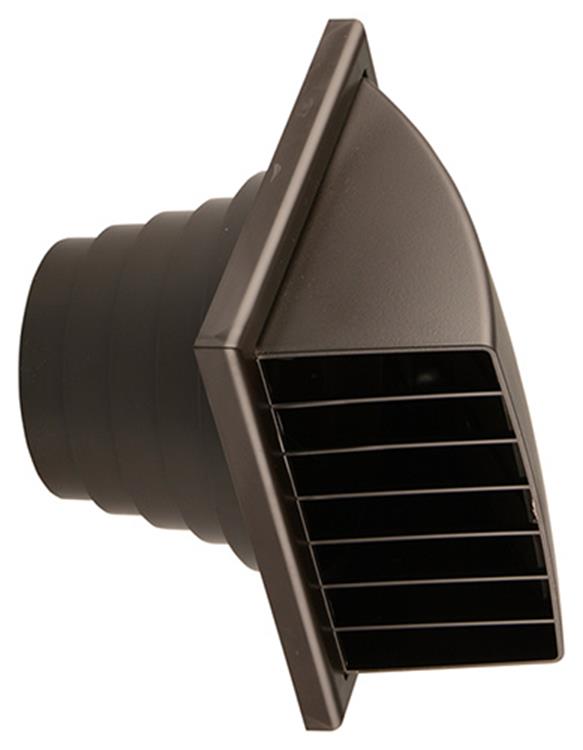 Renson 1006384 - dampkaprooster 1 klep 741 dia pvc ral 8019 ø100-130 | 2 stuks