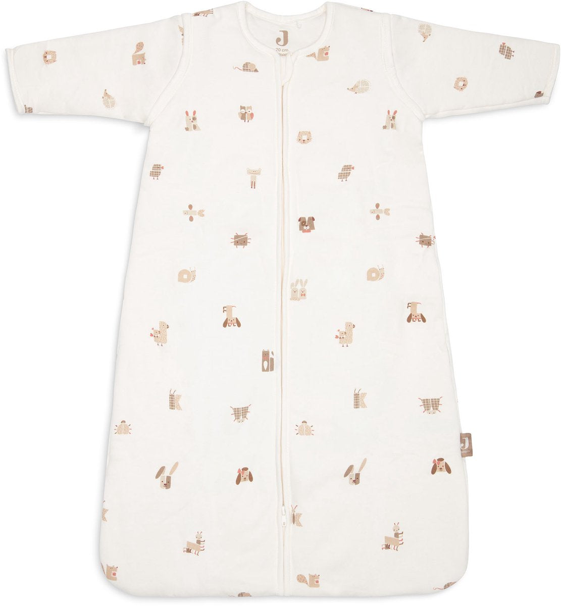 Jollein slaapzak baby met afristbare mouw 70cm - animal friends
