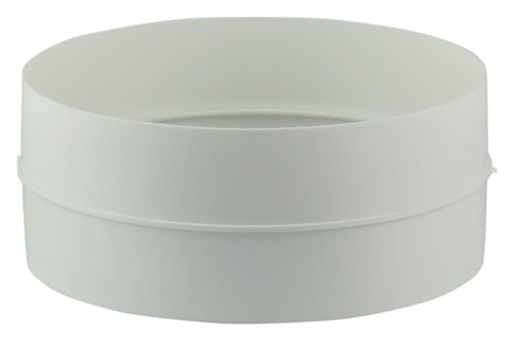 Renson 1006398 - pvc verbindingsstuk + terugslagklep 7007 wit ø 100 | 2 stuks