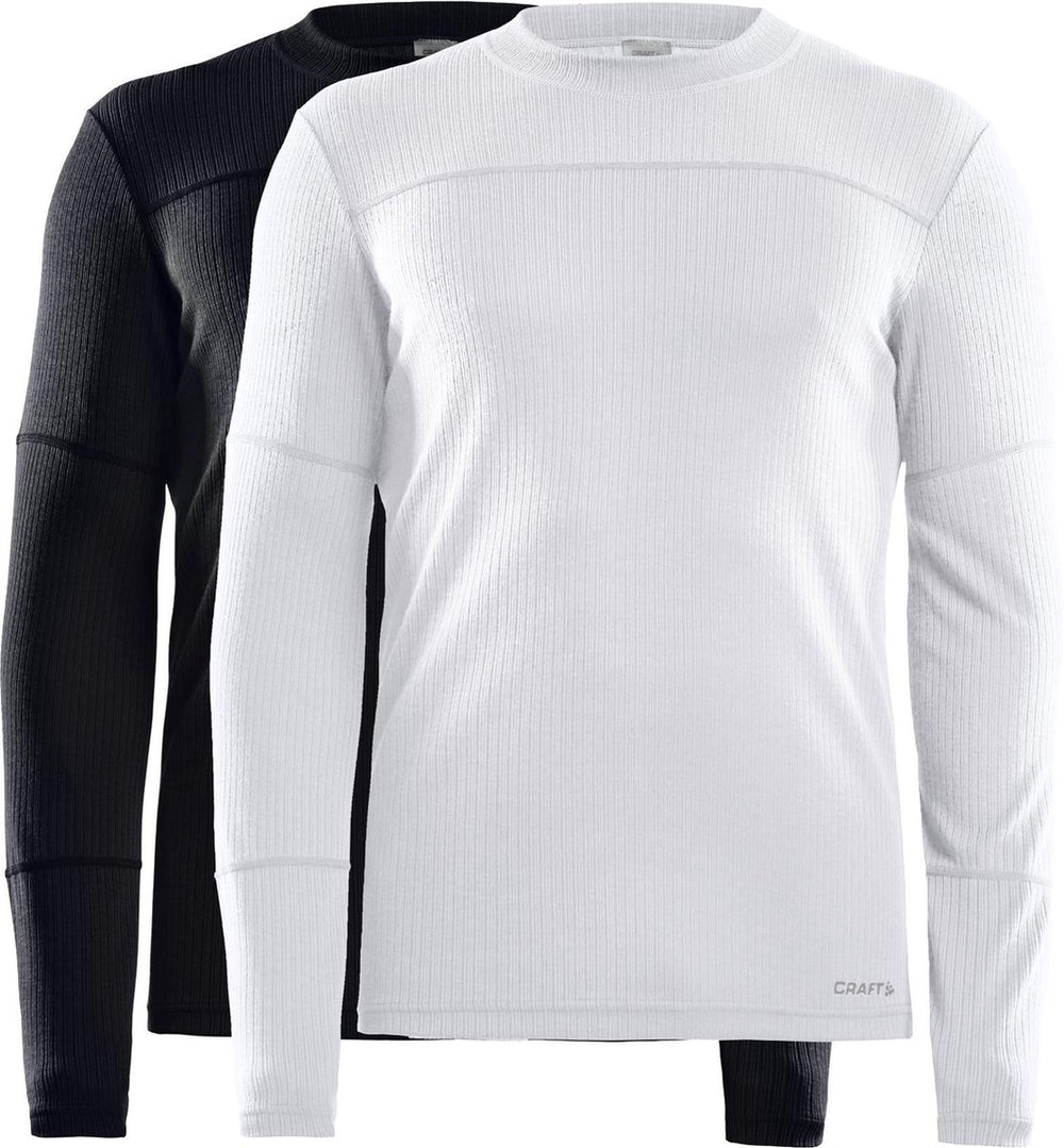 Craft - core 2-pack baselayer - thermoshirt - zwart wit - heren - l