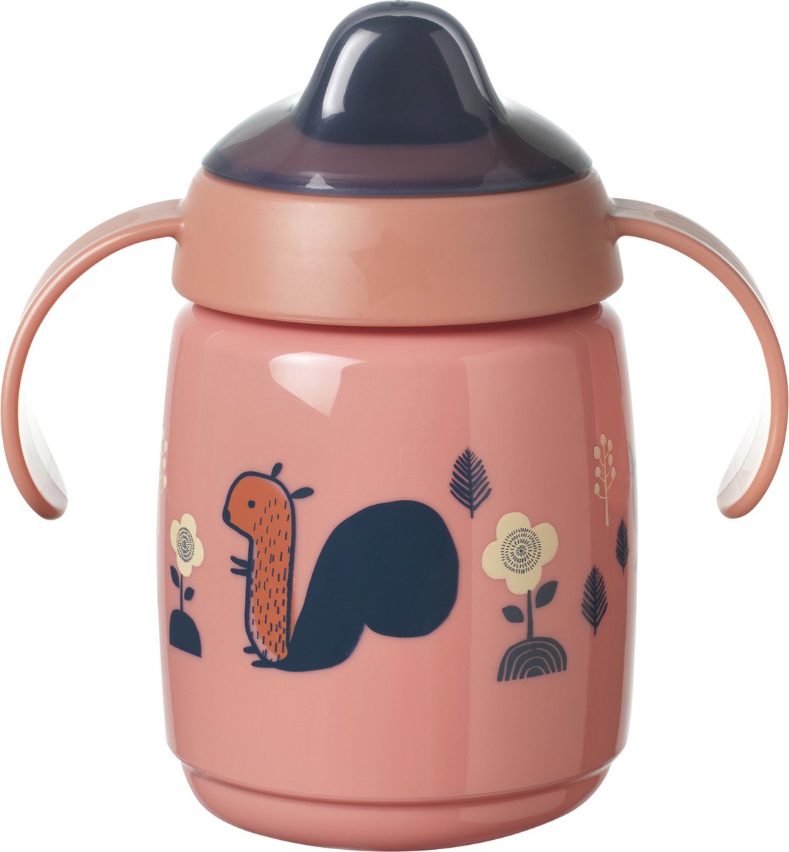 Tommee tippee superstar sippee drinkbeker - met zachte tuit - met intellivalve - bacshield antibacteriële technologie - vanaf 6 maanden -300 ml - rood