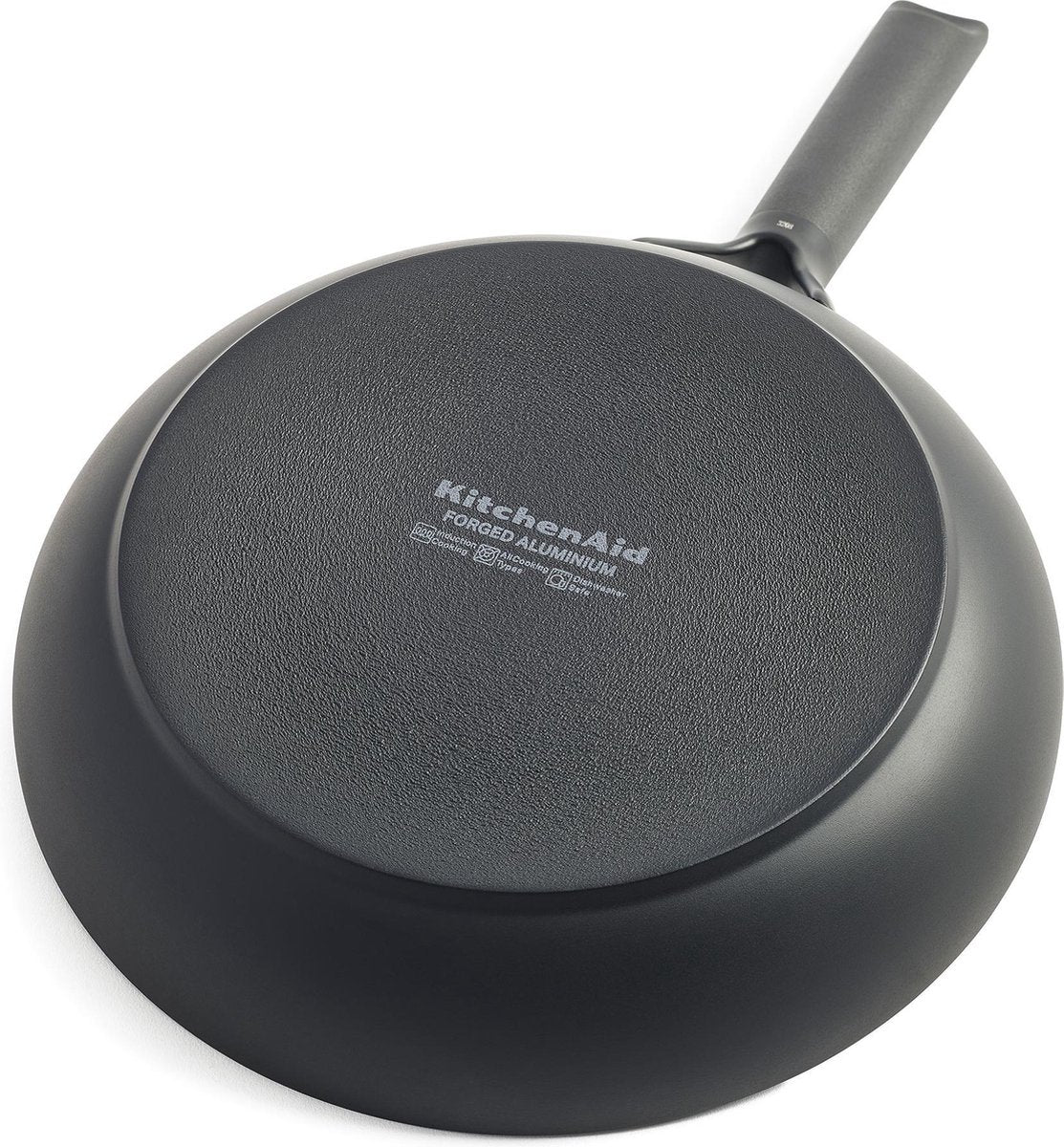 Kitchenaid classic forged aluminium koekenpan ø24cm - zwart - inductie - anti-aanbak