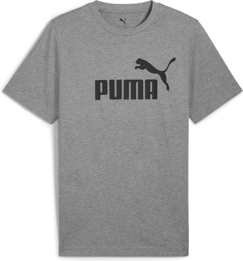 Puma ess no. 1 logo tee heren tshirt - medium gray heather