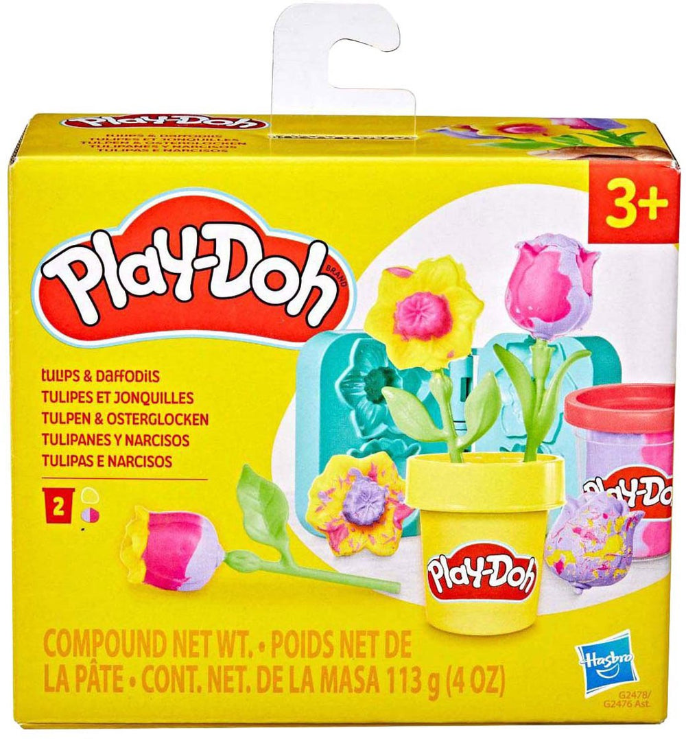 Play-doh lil flowers tulp - 2 kleipotjes.