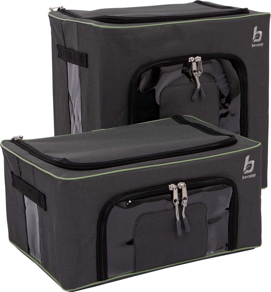 Bo-camp - opbergbox - opvouwbaar - 2 stuks - 2 maten