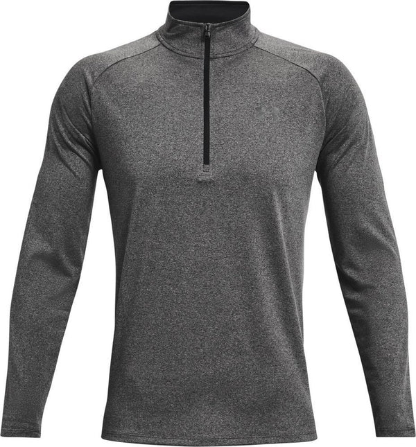 Under armour ua tech 2.0 1 2 zip-gry heren sporttrui - carbon heather - zwart m