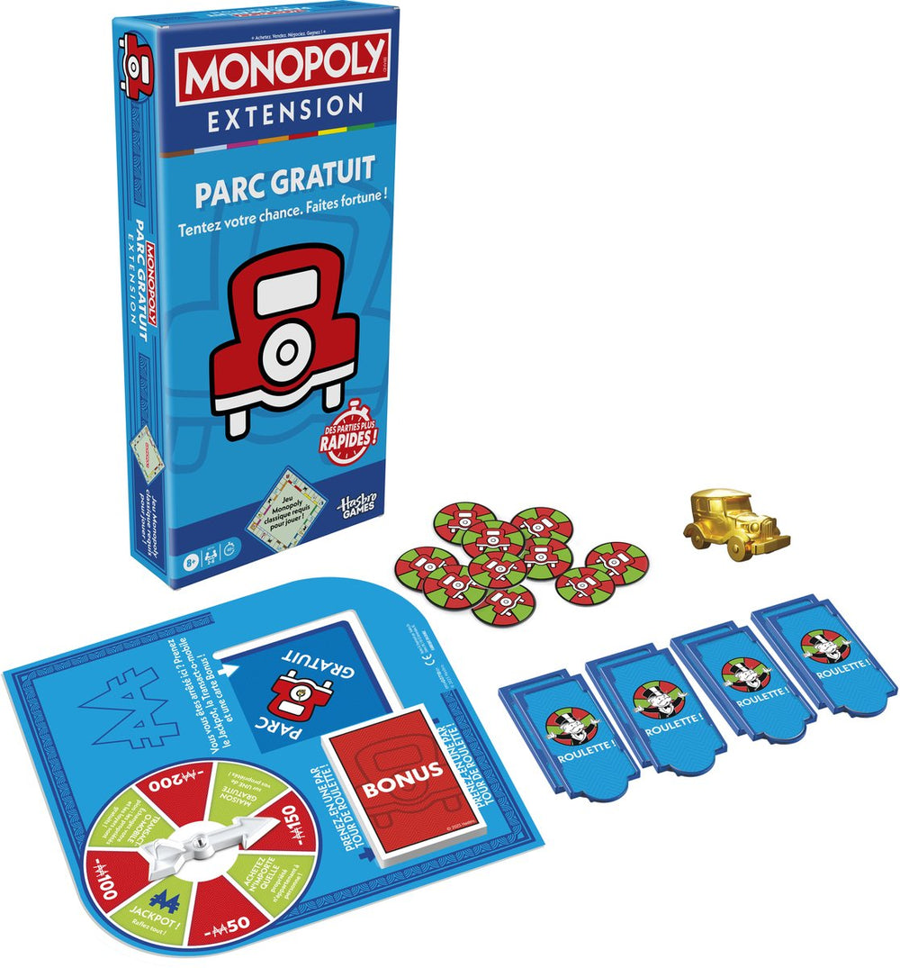 Hasbro monopoly uitbreiding gratis parkeren