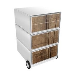 Mobiel ladeblok paperflow tree trunk bruin, wit abs, polystyreen