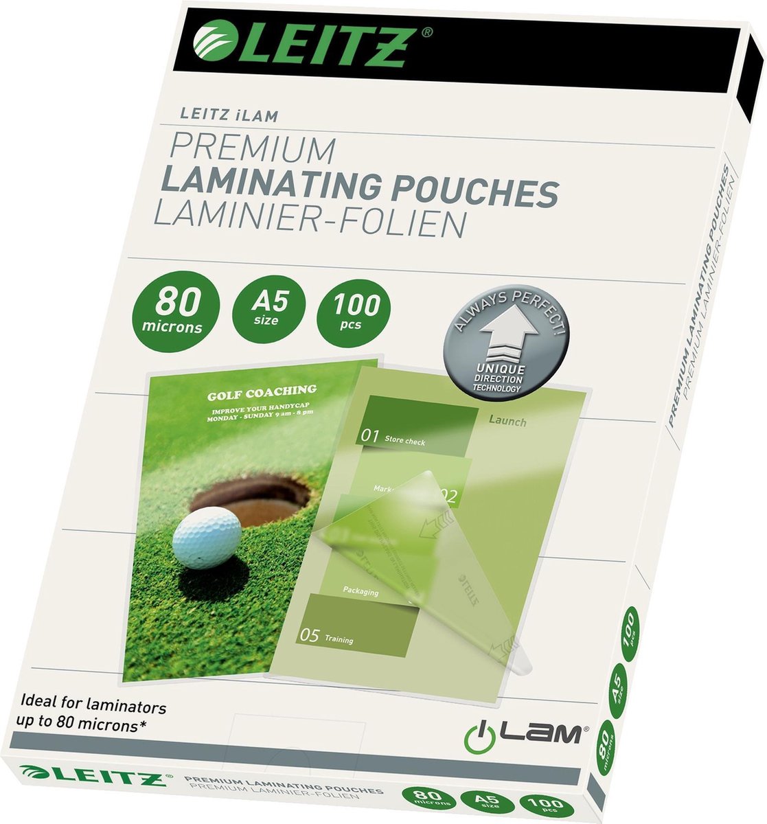Leitz ilam udt - lamineerhoezen - a5 - 80 micron - 100 stuks