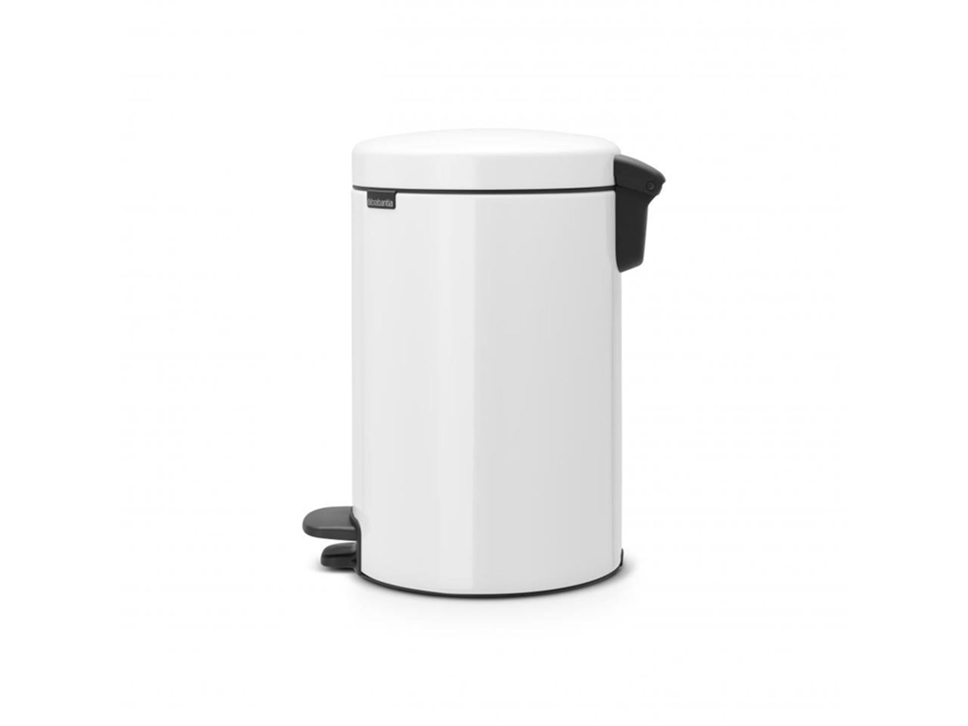 Brabantia pedaalemmer newicon, 12l wit