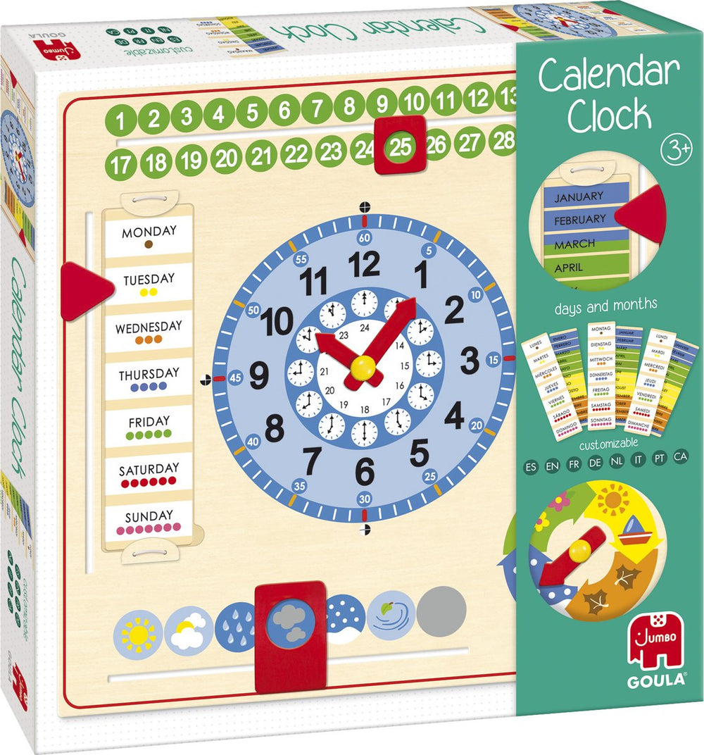 Jumbo - goula - calendar clock - educatief spel