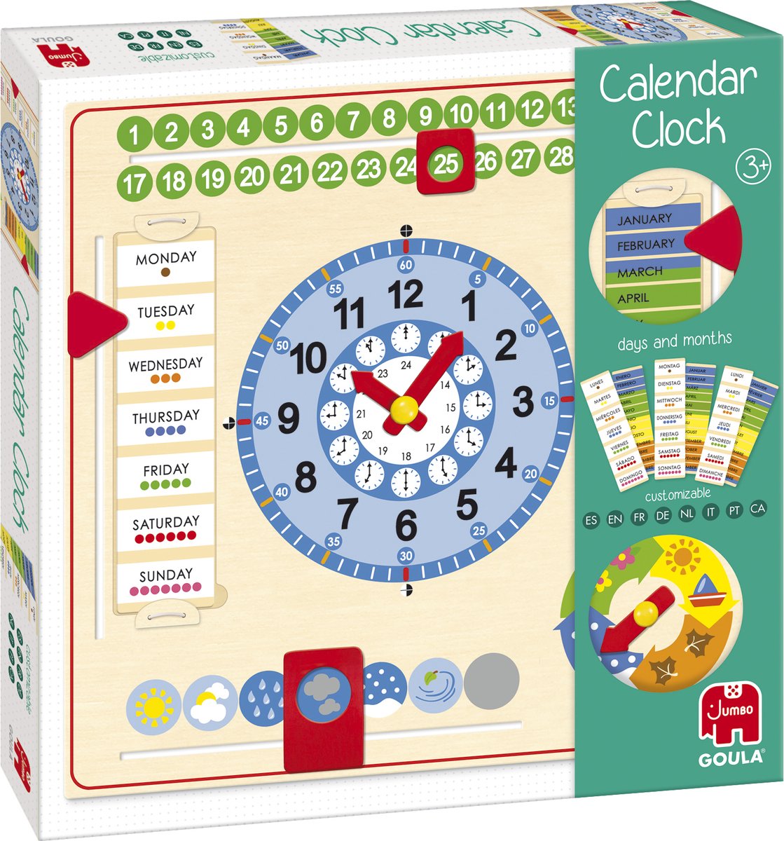 Jumbo - goula - calendar clock - educatief spel