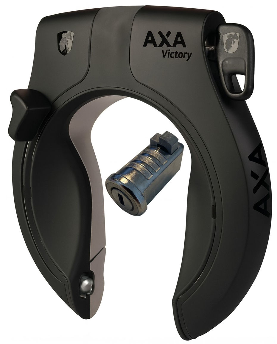 Axa ringslot victory art 2 - matzwart - inclusief accuslot gazelle impulse