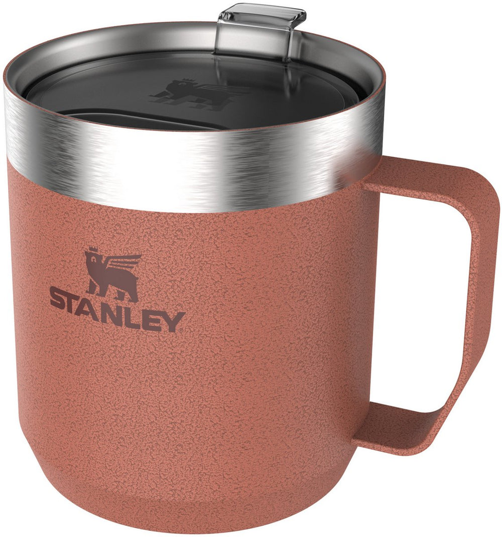 Stanley everyday camp mug 350 ml - houdt 1.5 uur warm - vacuüm geïsoleerde camping mok - bpa-vrij - vaatwasserbestendig - roestvrijstalen thermosbeker - hammertone clay